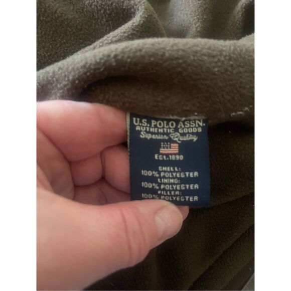 US Polo Assn Mens Beige Lightweight Windbreaker Jacket Size XL - Picture 16 of 16